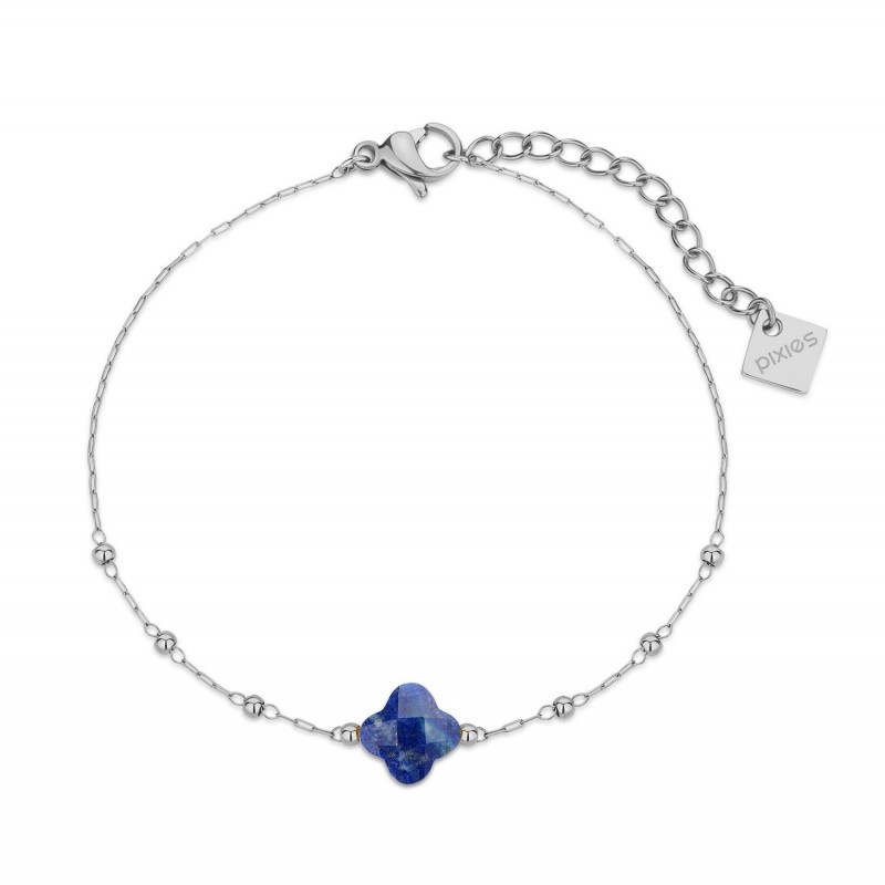 Bracelet PIXIES Acier et Lapis PBS0049-2LAZ