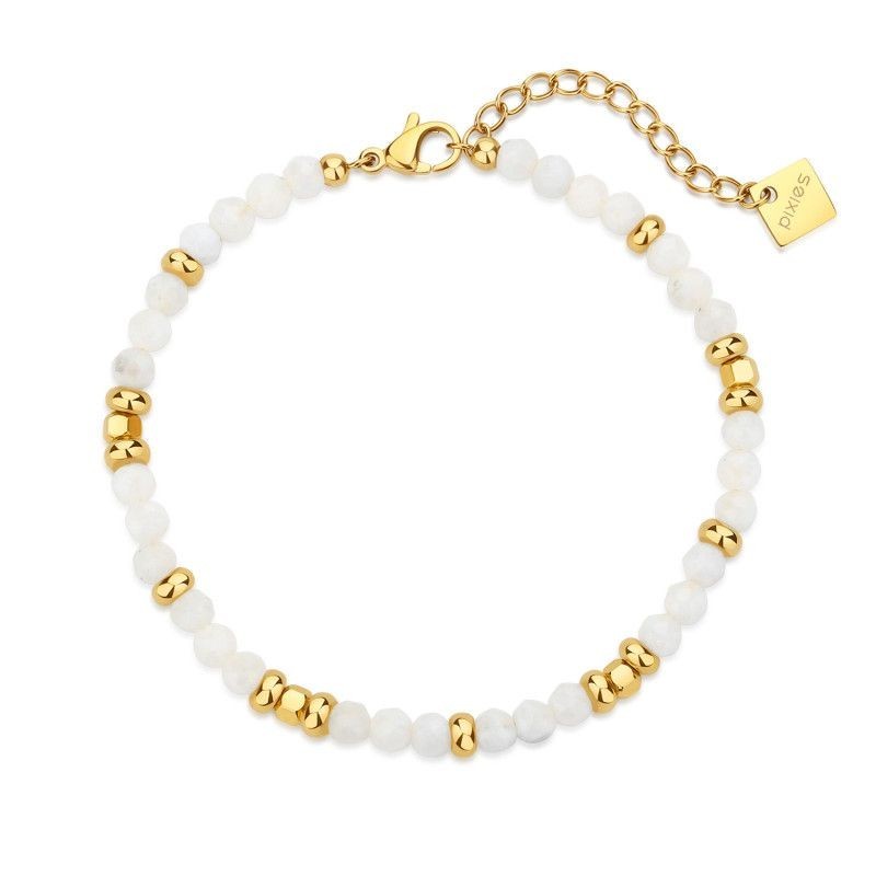Bracelet PIXIES Acier et Pierre de Lune PBS0052-1TQA