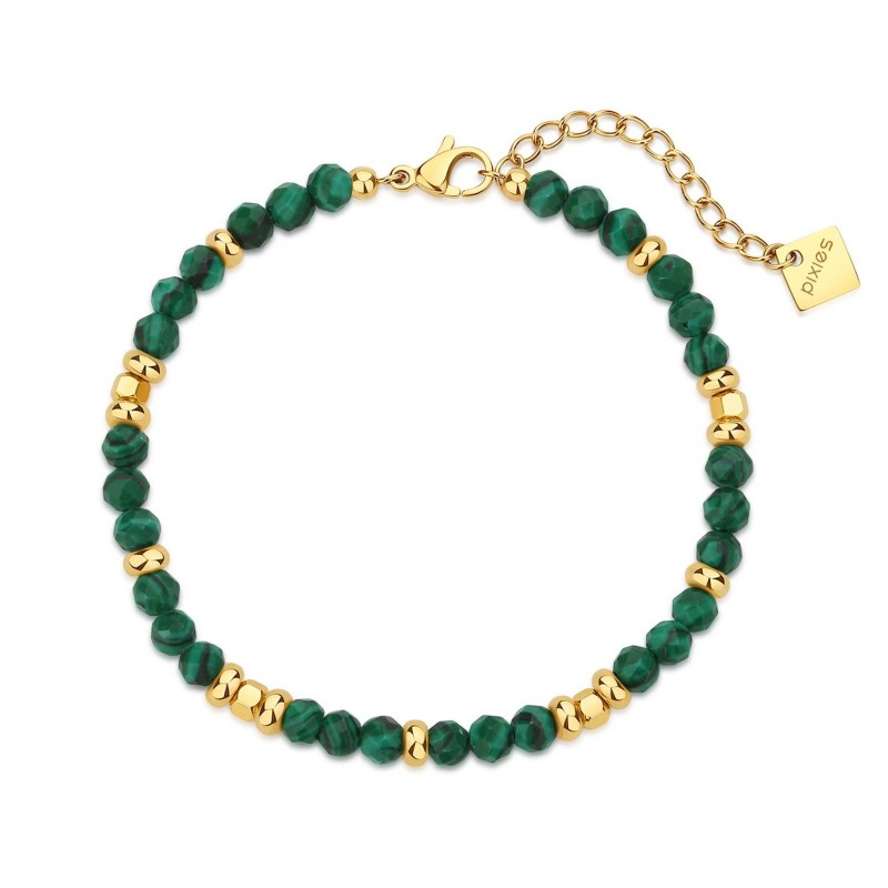 Bracelet PIXIES Acier et Malachite PBS0052-1MAL