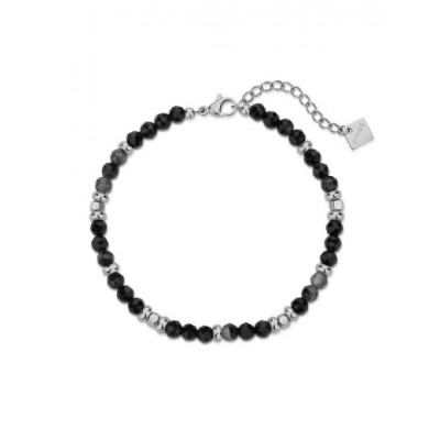 Bracelet PIXIES Acier et Onyx PBS0052-2BKO