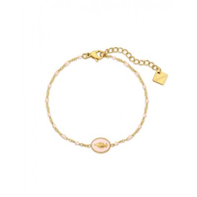 Bracelet PIXIES Acier et Perles PBS0083-1PNK