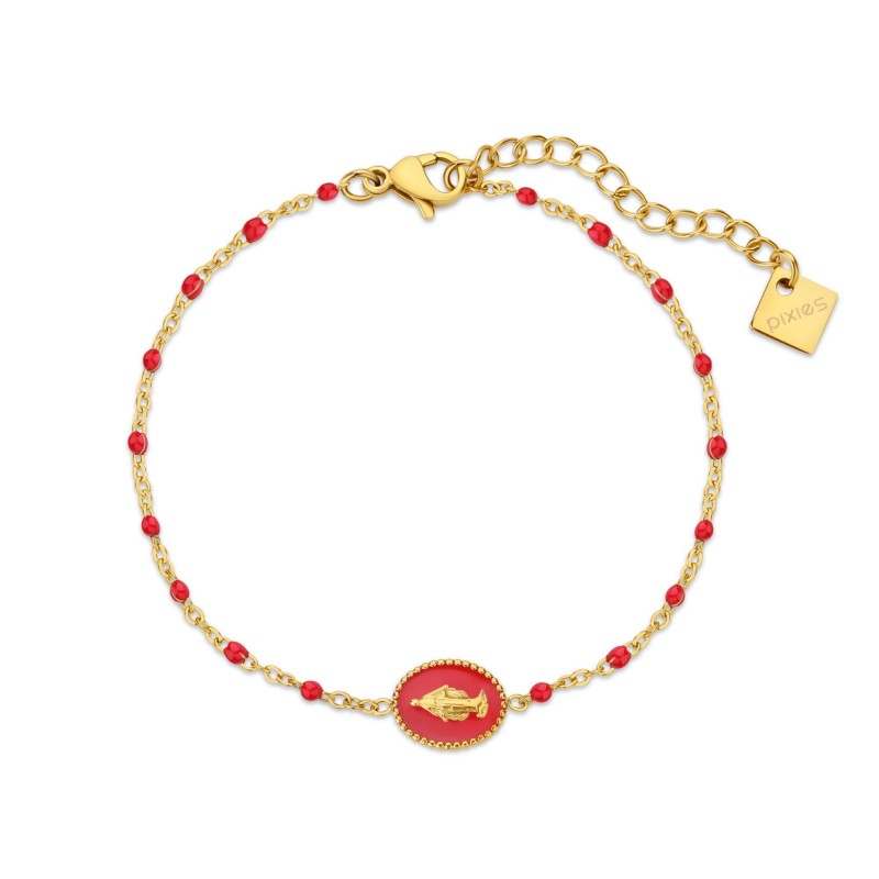 Bracelet PIXIES Acier et Perles PBS0083-1RED