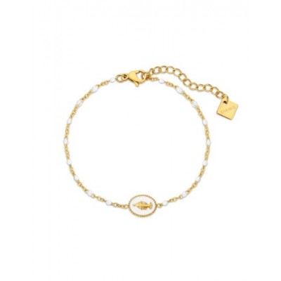 Bracelet PIXIES Acier et Perles PBS0083-1WHT