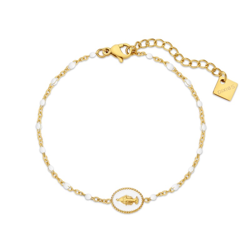 Bracelet PIXIES Acier et Perles PBS0083-1WHT
