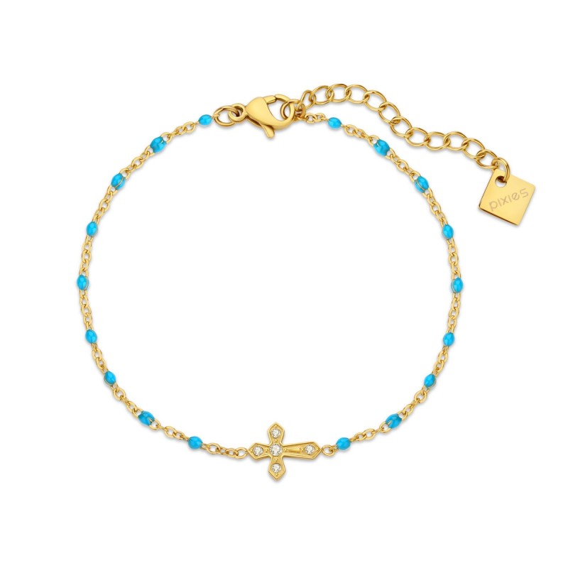 Bracelet PIXIES Acier et Perles PBS0084-1AQA