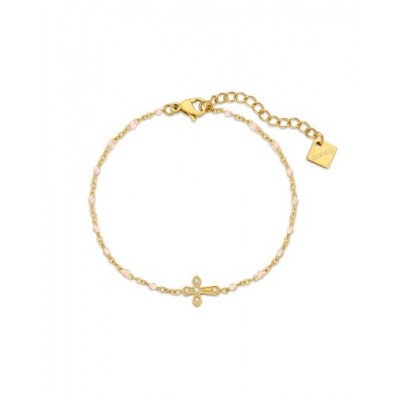 Bracelet PIXIES Acier et Perles PBS0084-1PNK
