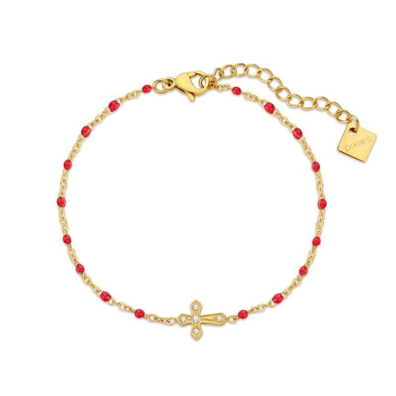 Bracelet PIXIES Acier et Perles PBS0084-1RED