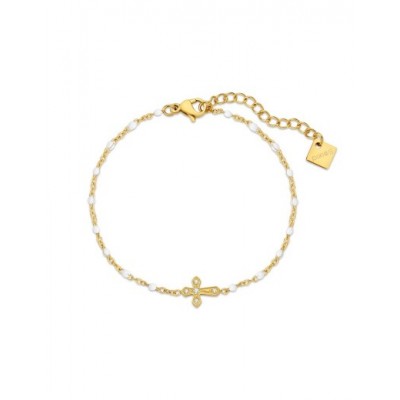 Bracelet PIXIES Acier et Perles PBS0084-1WHT