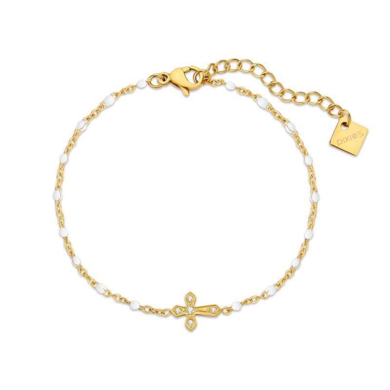 Bracelet PIXIES Acier et Perles PBS0084-1WHT