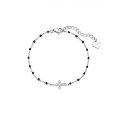 Bracelet PIXIES Acier et Perles PBS0084-2BLK