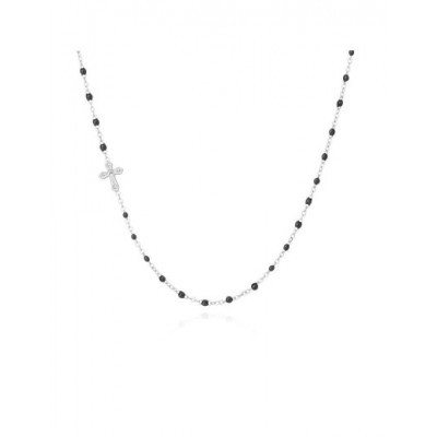 Collier PIXIES Acier et Oxydes de zirconium PNL0084-2BLK