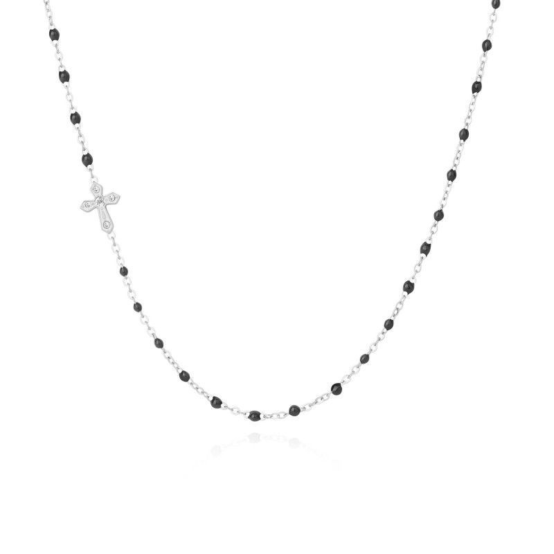 Collier PIXIES Acier et Oxydes de zirconium PNL0084-2BLK