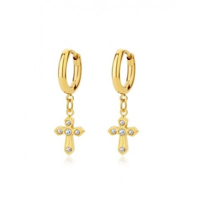 Boucles d'oreilles PIXIES Acier et Oxyde de zirconium PEH0084-1WHZ