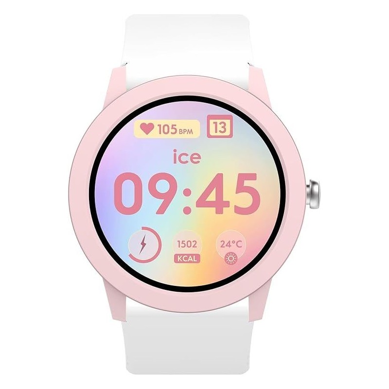 ICE Smart Junior RD 3.0 Ronde - Pink White - 39mm - Amoled 1.2 - 025248