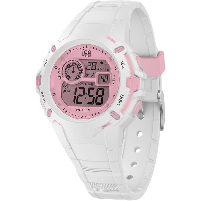 ICE Digit Explorer - White Pink - 41mm - 024001