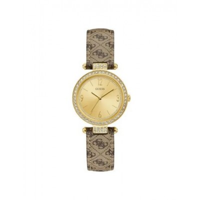 Montre Guess Terrace - Boîtier acier et Bracelet cuir W1230L2