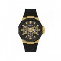 Montre Guess Indy noir - Boîtier acier et Bracelet silicone GW0853G2