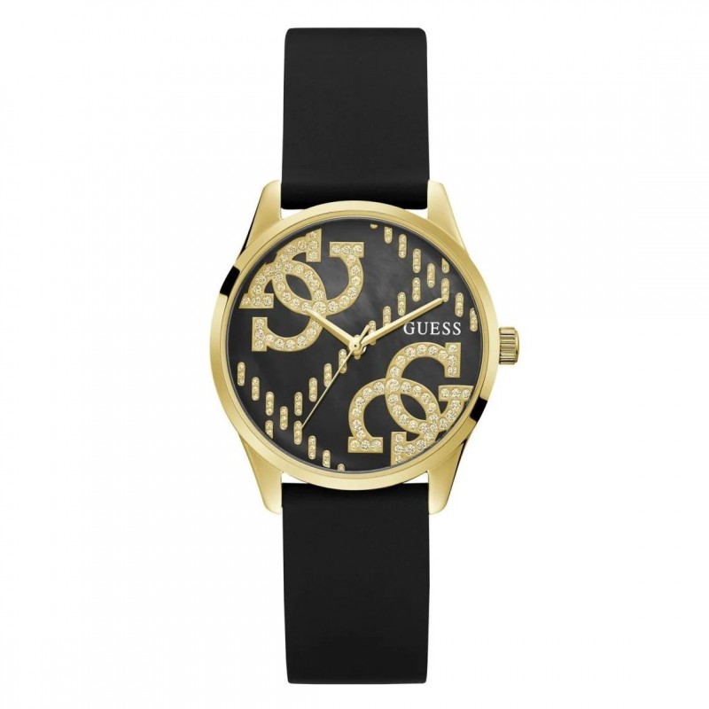 Montre Guess G Stitch - Boîtier acier et Bracelet silicone GW0755L3