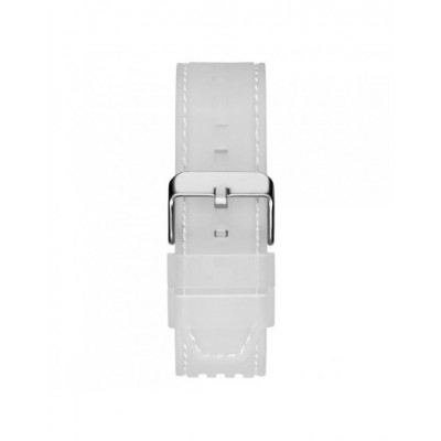 Montre Guess Phoenix blanc - Boîtier acier et Bracelet Plastique transparent GW0499G3