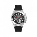 Montre Guess Third Gear - Boîtier acier et Bracelet Silicone GW0334G1