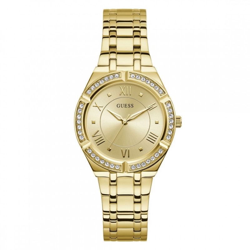 Montre Guess - Boîtier acier doré Cadran doré Bracelet acier doré GW0033L2