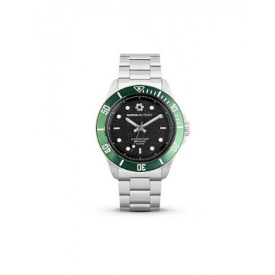 Montre MAISON DU TEMPS Homme MTSigma Lunette Verte Acier 910-A
