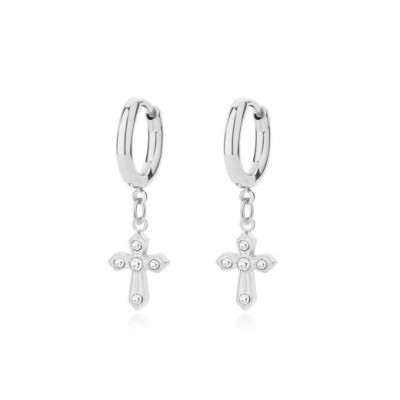 Boucles d'oreilles PIXIES Acier et Oxydes de zirconium PEH0084-2WHZ