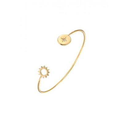 Bracelet Jonc Plaqué Or et Oxydes de zirconium Go Girl Only 605511