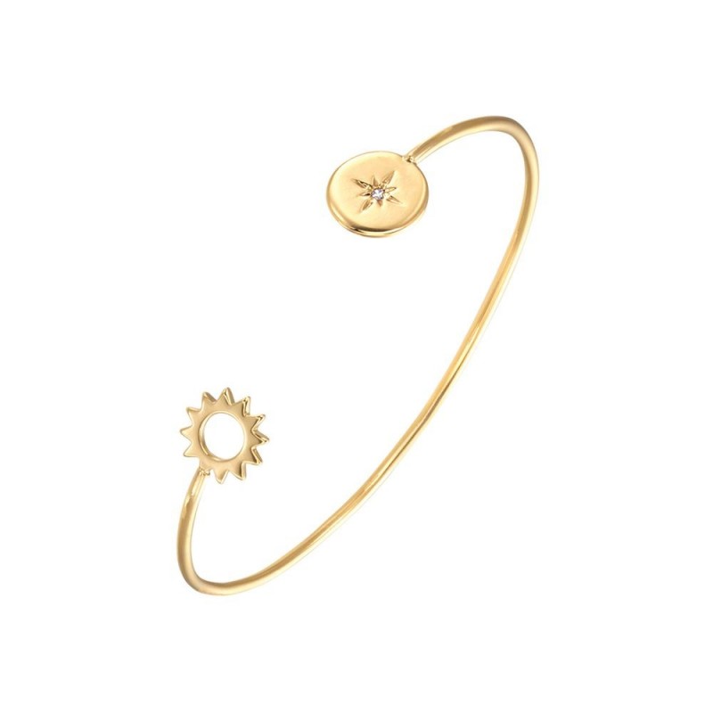 Bracelet Jonc Plaqué Or et Oxydes de zirconium Go Girl Only 605511
