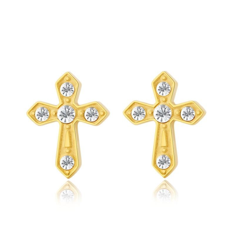 Boucles d'oreilles PIXIES Acier et Oxydes de zirconium PEP0084-1WHZ