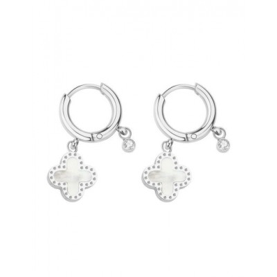 Boucles d'oreilles PIXIES Acier et Nacre PEH0011-2MOP