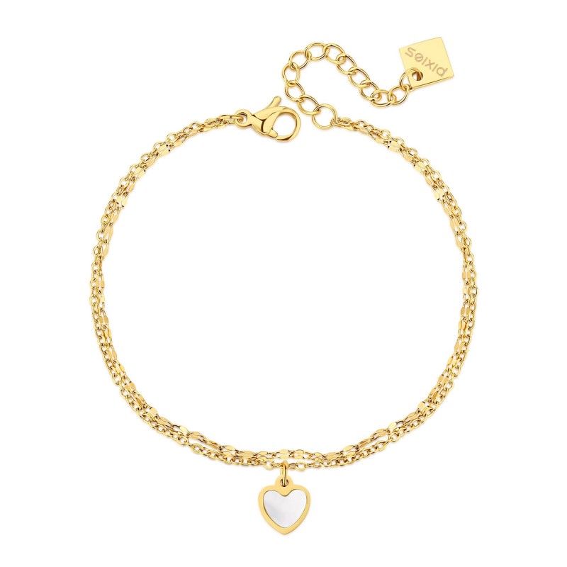 Bracelet PIXIES Acier et Nacre PBM0026-1MOP