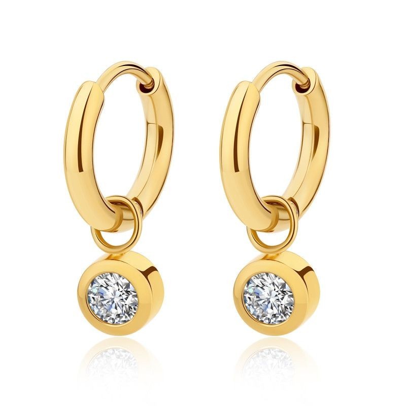 Boucles d'oreilles PIXIES Acier et Oxyde de zirconium PEH0032-1WHZ