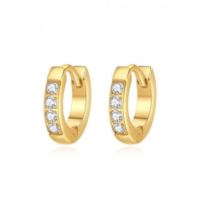 Boucles d'oreilles PIXIES Acier et Oxyde de zirconium PEY0077-1WHT