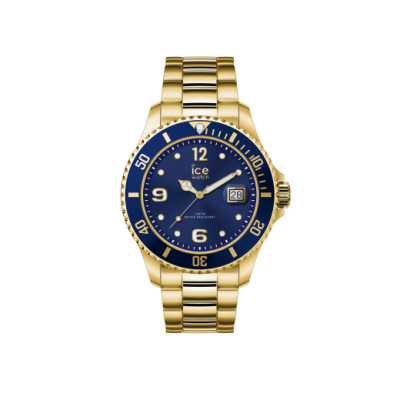MONTRE ICE-WATCH ICE STEEL GOLD BLUE LARGE 016762