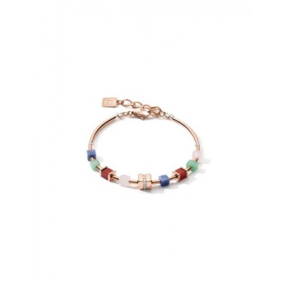Bracelet Coeur de Lion GeoCUBE® Big Cube, Cristal, Multicolores Gemstone 5058/30-1561