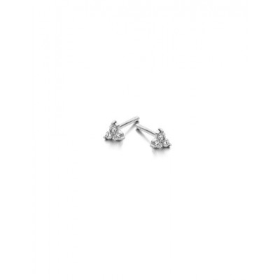 Boucles d'oreilles or CLOUS AVEC 6 Diamants 0.080 CT