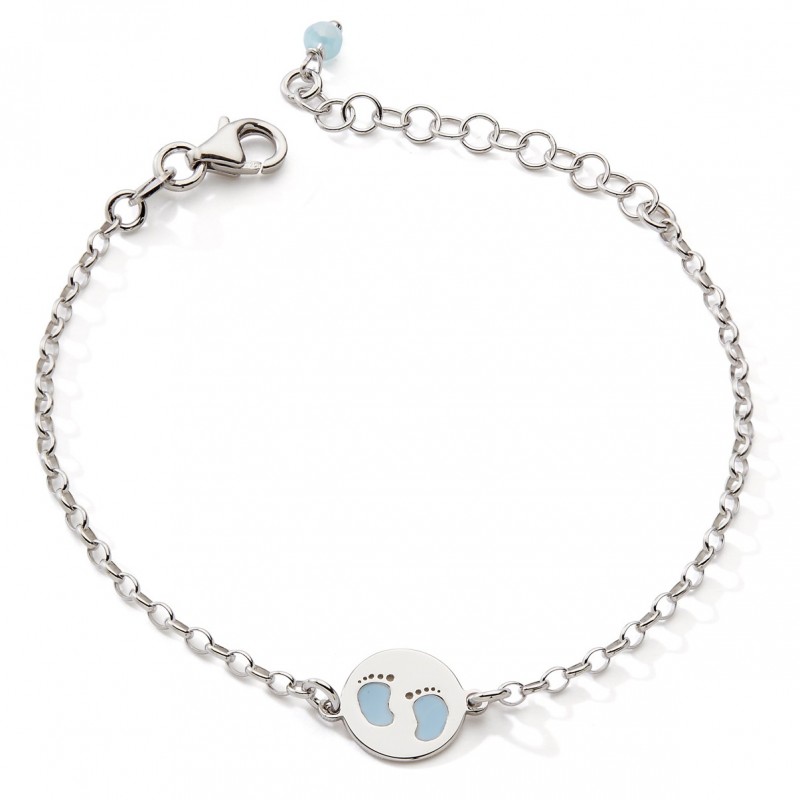 Bracelet pieds argent 925