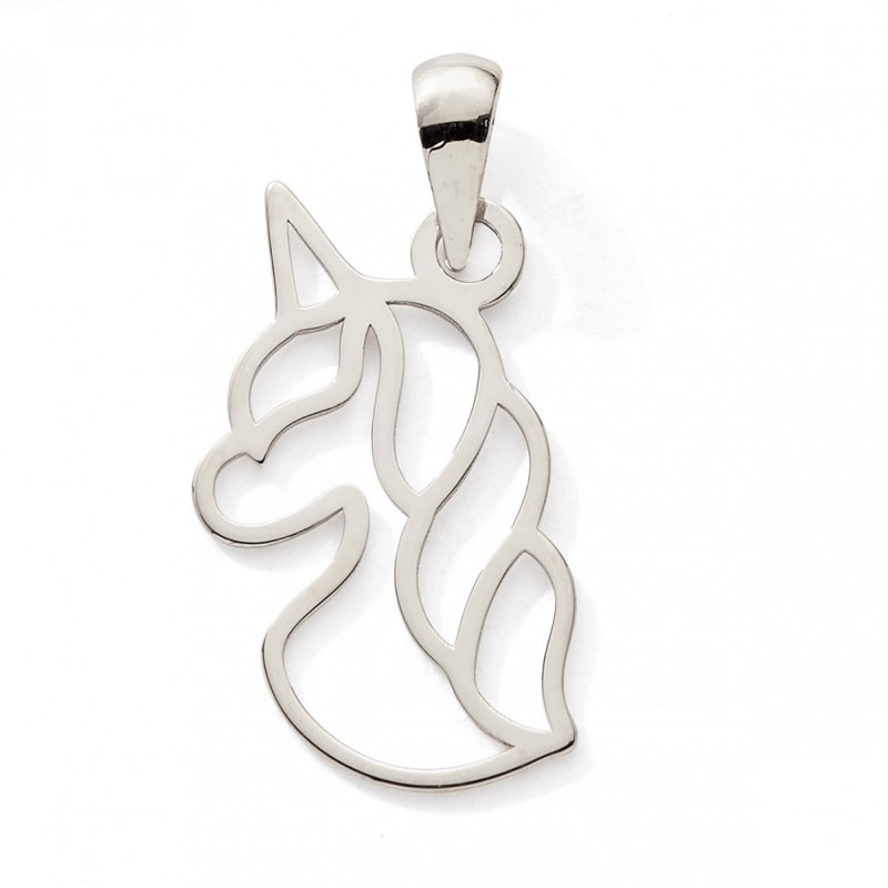 Boucles d'oreilles vis licorne or gris 375