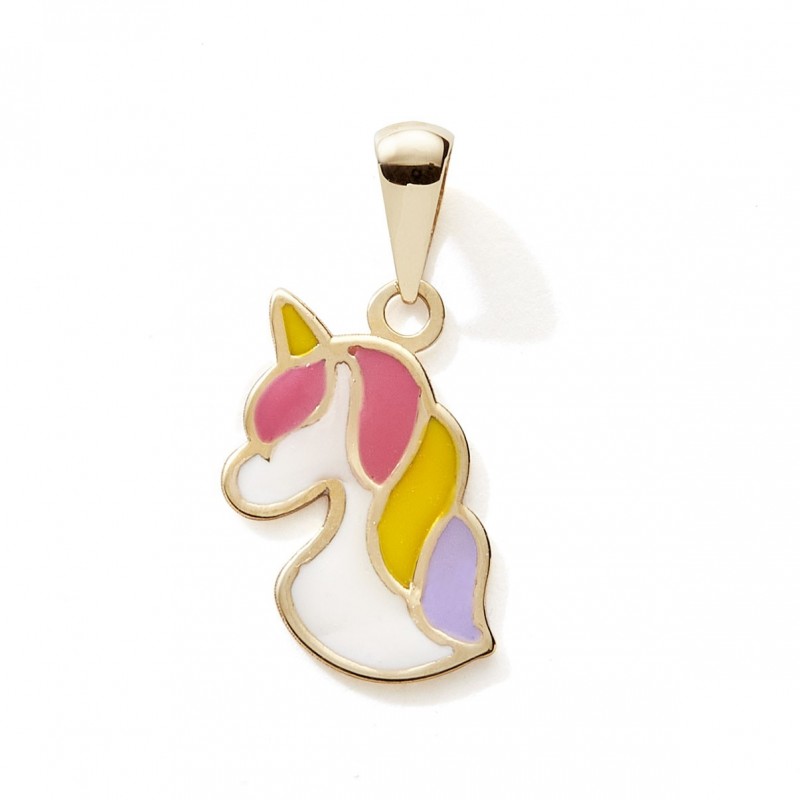 Pendentif licorne or 375