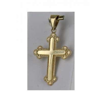 Pendentif croix or 375