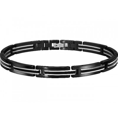 Bracelet STRIKE acier carbone PVD B031161