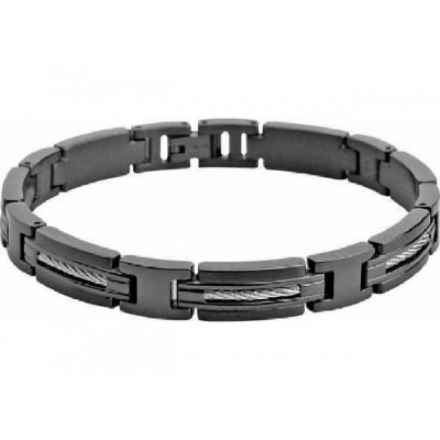 Bracelet MARINA acier câble PVD B062391