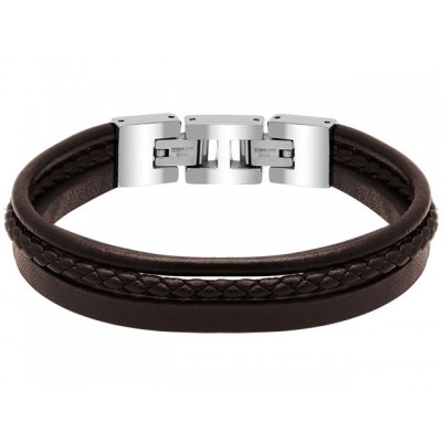 Bracelet STANFORD acier cuirs HB7603