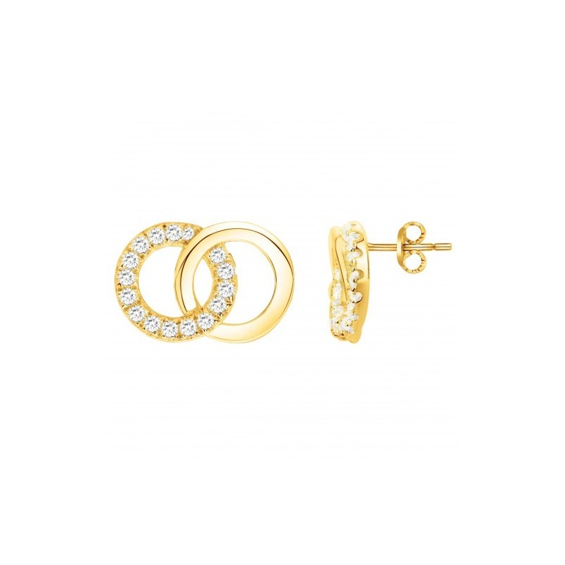 Boucles d'oreilles plaqué or 76400046