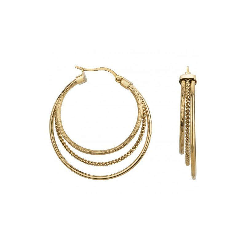 Boucles d'oreilles acier 842-154.J